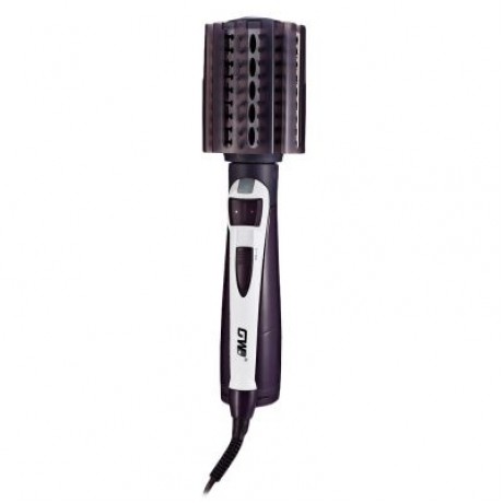 GW - 6508 Hair Styling Tool Dryer Curler Electric 2 in 1 Rotating Hot Brush (PURPLE)