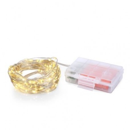 LH - LS - 6M60LWW 60 LEDs 6m Fairy Copper String Light with Remote Control (WARM WHITE)