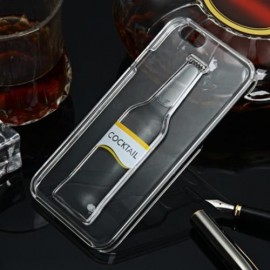 3D LIQUID FLOW COCKTAIL BOTTLE STYLE ANTI-SLIP BACK COVER CASE WITH TRANSPARENT FRAME FOR 