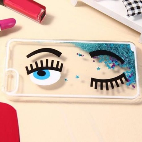 3D LIQUID BLINK FLOW QUICKSAND STYLE ANTI-SLIP BACK COVER CASE WITH TRANSPARENT FRAME FOR 