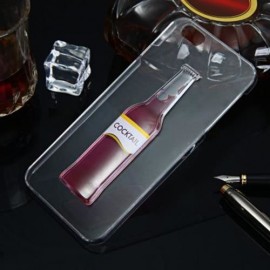 3D LIQUID FLOW COCKTAIL BOTTLE STYLE ANTI-SLIP BACK COVER CASE WITH TRANSPARENT FRAME FOR 