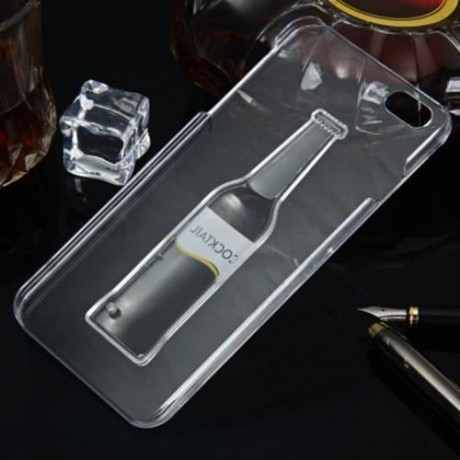 3D LIQUID FLOW COCKTAIL BOTTLE STYLE ANTI-SLIP BACK COVER CASE WITH TRANSPARENT FRAME FOR 