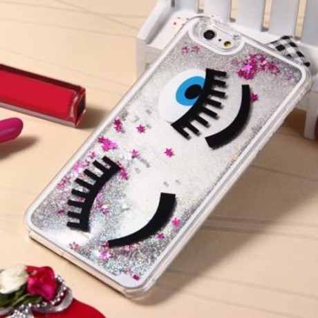 3D LIQUID BLINK FLOW QUICKSAND STYLE ANTI-SLIP BACK COVER CASE WITH TRANSPARENT FRAME FOR 