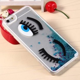 3D LIQUID BLINK FLOW QUICKSAND STYLE ANTI-SLIP BACK COVER CASE WITH TRANSPARENT FRAME FOR 