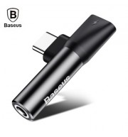 Baseus L41 Type-C Port   3.5MM Audio Female Connector Mini Adapter (BLACK)