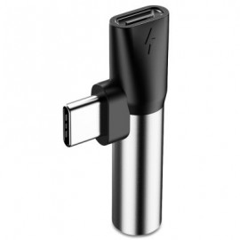 Baseus L41 Type-C Port   3.5MM Audio Female Connector Mini Adapter (SILVER)
