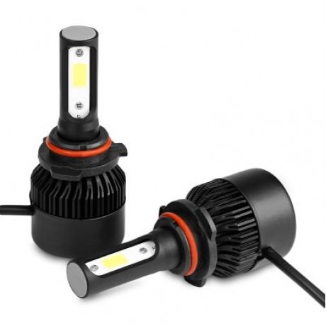 2PCS S2A 9006 / HB4 Car LED Headlight 9 - 30V 72W 6000K Front Lamp (BLACK)