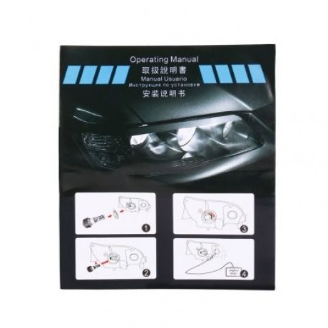 2PCS S2A 9005 / HB3 / H10 Car LED Headlight 9 - 30V 72W 6000K Front Lamp (BLACK)