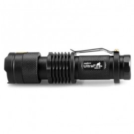 UltraFire SK68-UV 365NM 1 Mode Purple Waterproof Telescopic Focusing Flashlight (BLACK)