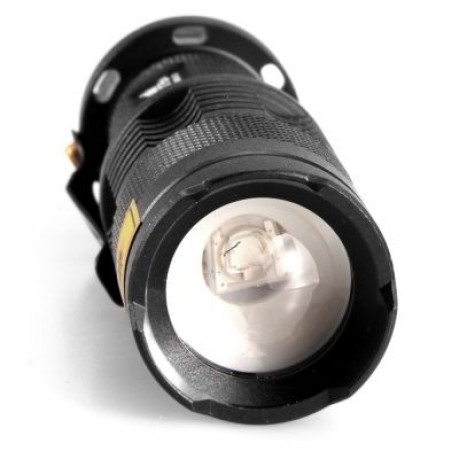 UltraFire SK68-UV 365NM 1 Mode Purple Waterproof Telescopic Focusing Flashlight (BLACK)
