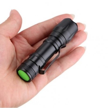 ZHISHUNJIA YH8338 600lm Cree XPE Q5 14500 Zoomable LED Flashlight (BLACK)