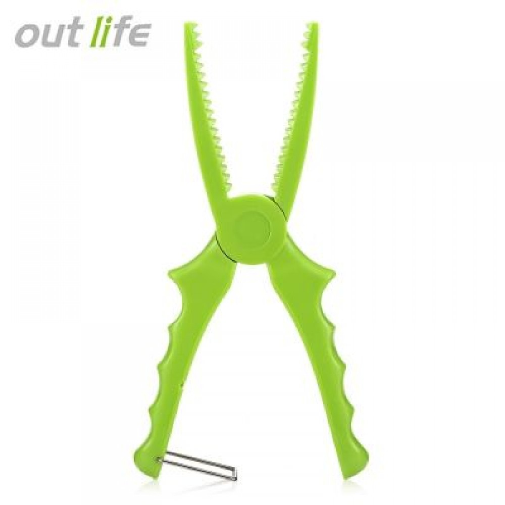 Outlife BL - 012 Fishing Pliers Saltwater Hook Remover Fish Holder Lip Gripper (GREEN)