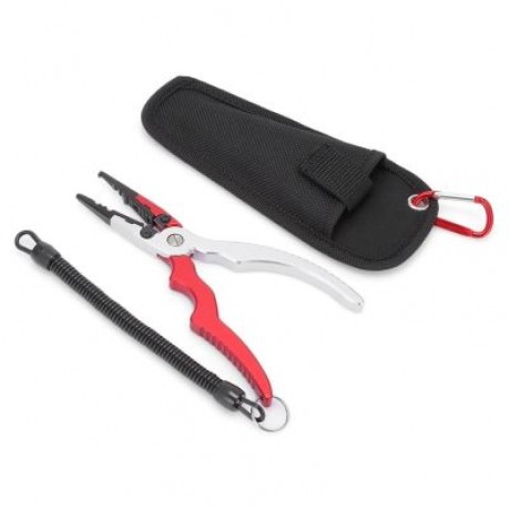Outlife FG - 1021 Fishing Pliers Hook Remover with Fish Gripper Grabber (RED)