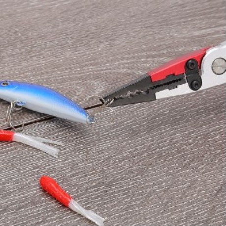 Outlife FG - 1021 Fishing Pliers Hook Remover with Fish Gripper Grabber (RED)