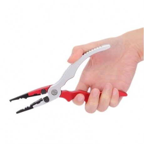 Outlife FG - 1021 Fishing Pliers Hook Remover with Fish Gripper Grabber (RED)