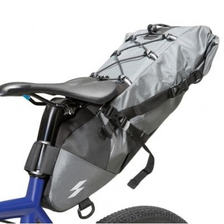 SAHOO 131372 - SA Water-resistant Bike Saddle Bag Under Seat Pack Tail Pouch (GRAY)