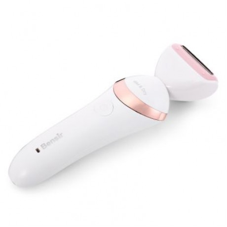 BRE650 Three-in-one Female Hair Remover Face Cleansing Electric Massager (PINK)