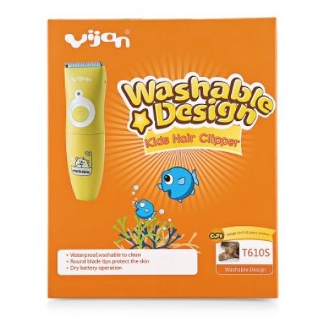 Yijian T610S Waterproof Kids Hair Clipper (YELLOW)