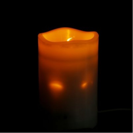 BL - TY05X 2-in-1 Night Light with Candle / Star Projection Function 1PC (CRYSTAL CREAM)