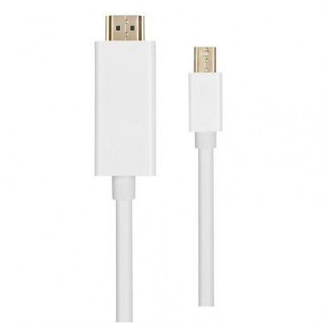 Mini DisplayPort to HDMI Cable High Resolution Support 1080P (WHITE)