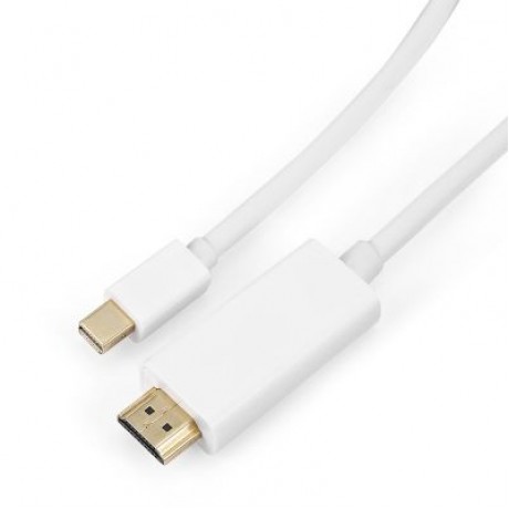 Mini DisplayPort to HDMI Cable High Resolution Support 1080P (WHITE)