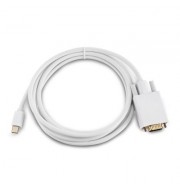 Mini DisplayPort to VGA Cable High Resolution Support 1920 x 1200 (WHITE)