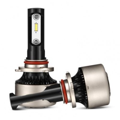 2PCS F5S 12V 9005 / HB3 / H10 Car SMD LED Headlight 6000lm 6500K Front Lamp (BLACK)