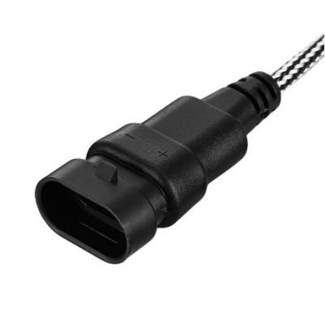 2PCS F5S 12V 9005 / HB3 / H10 Car SMD LED Headlight 6000lm 6500K Front Lamp (BLACK)