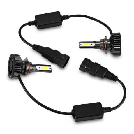 EV8 9006 / HB4 Car DOB LED Headlight 72W 8000LM 6500K Front Lamp (GRAY)