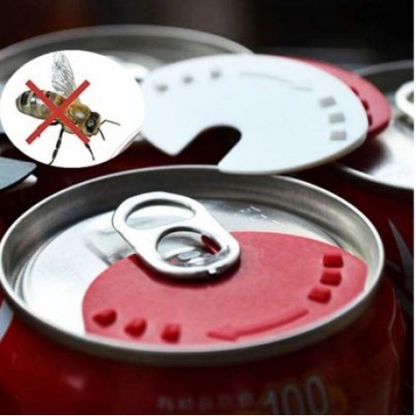 5 PCS Beverage Can Lid Soda Beverage Drink Snaps Tops Cover Beer Champagne Wine (MULTI)