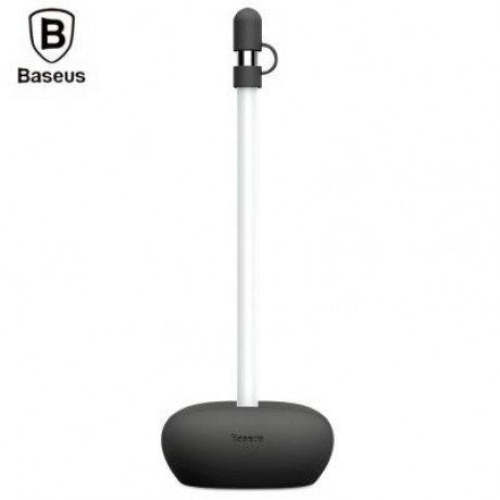 Baseus Pencil Silicone Holder Dustproof Portable with Cap (BLACK)