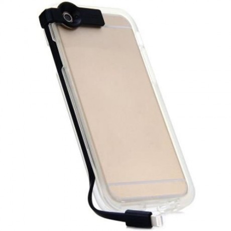 PLASTIC AND TPU MATERIAL HIGH SPEED USB CHARGER CABLE BACK CASE FOR IPHONE 6 - 4.7 INCHES 