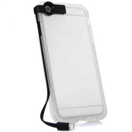 PLASTIC AND TPU MATERIAL HIGH SPEED USB CHARGER CABLE BACK CASE FOR IPHONE 6 PLUS - 5.5 IN