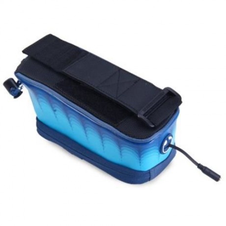 ROSWHEEL 4.8 INCH TOUCH SCREEN BICYCLE FRONT TUBE PHONE BAG HOLDER HANDLEBAR POUCH (DEEP B