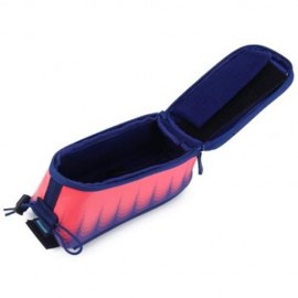 ROSWHEEL 4.8 INCH TOUCH SCREEN BICYCLE FRONT TUBE PHONE BAG HOLDER HANDLEBAR POUCH (BLUE A