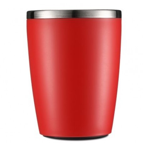 Multifunctional Portable Manual Coffee Maker Grinder Cup for Home Travel  (CHESTNUT RED)