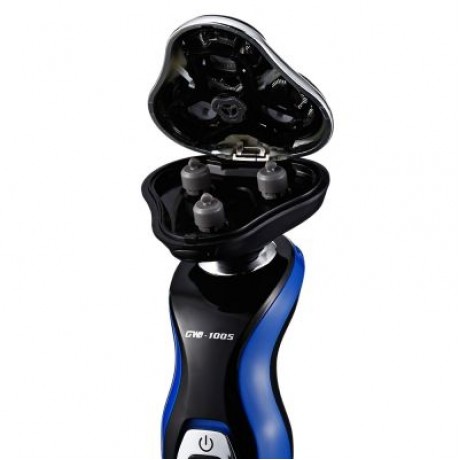 GW - 1005 Washable 4D Direction Floating Cutting Men Electric Shaver  (BLUE)