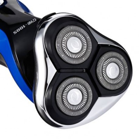 GW - 1005 Washable 4D Direction Floating Cutting Men Electric Shaver  (BLUE)