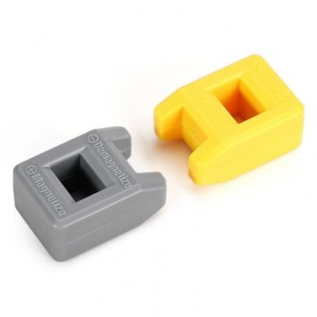 2PCS Mini Precision Magnetizer Demagnetizer Tools for Screwdriver Drill Bits  (MULTI)
