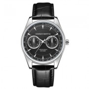 Hannah Martin Personality Fashion Sports Casual Men's Quartz Belt Watch (BLACK)
