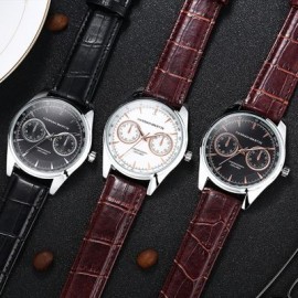 Hannah Martin Personality Fashion Sports Casual Men's Quartz Belt Watch (BLACK)