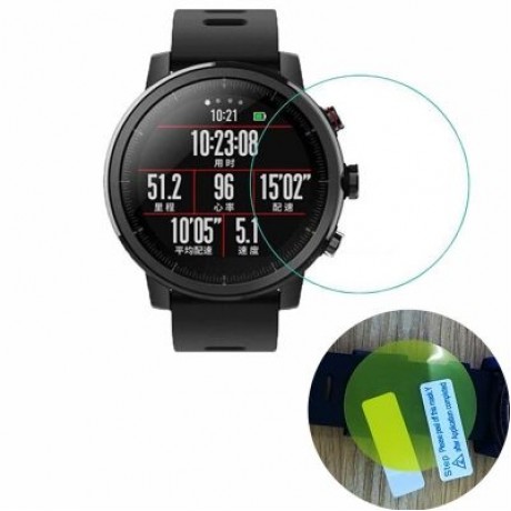 2PCS TPU FilmF for Xiaomi Huami Amazfit Screen Protector Screen Protection (TRANSPARENT)