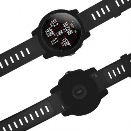 Soft Protection Silicone Full Case Cover for Huami Amazfit 2/2S (BLACK)