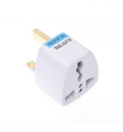 US/UK/EU/AU to UK Plug Socket Charger AC Travel Power Adapter Converter (WHITE)