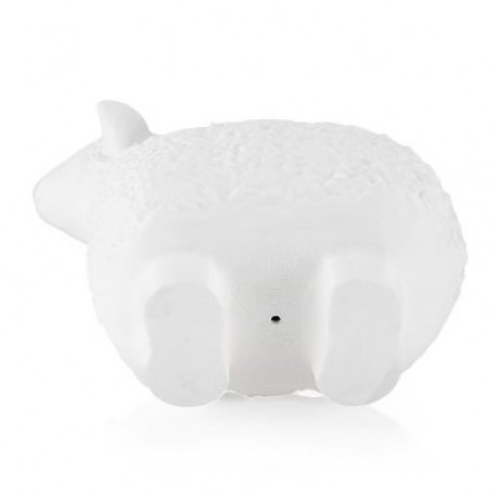 3D Printing Sheep Light Night Lamp Remote Control for Bedroom (WHITE)