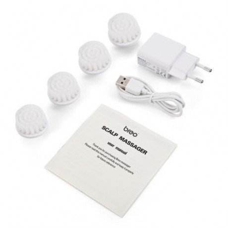 Mini Head Massager Electric Facial Cleansing Brush (YELLOW)