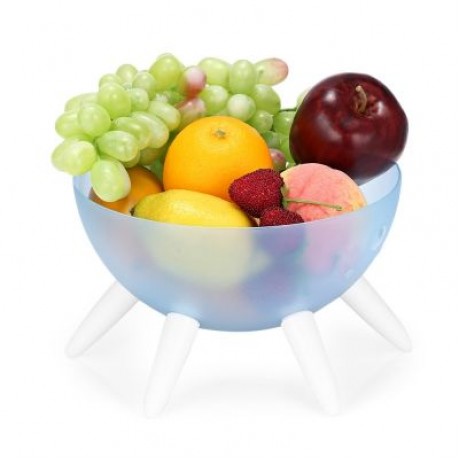 Cmbear Multifunctional Fruit Container Baby Bottle Drying Rack (BLUE GRAY)