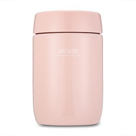 Student Food Soup Vacuum Thermos Stainless Steel Lunch Jar 650ml (LIGHT PINK)