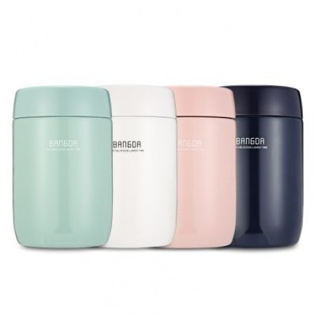 Student Food Soup Vacuum Thermos Stainless Steel Lunch Jar 650ml (LIGHT PINK)