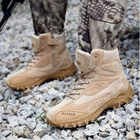 Men Stylish Wear-resistant Antiskid Boots (TAN)